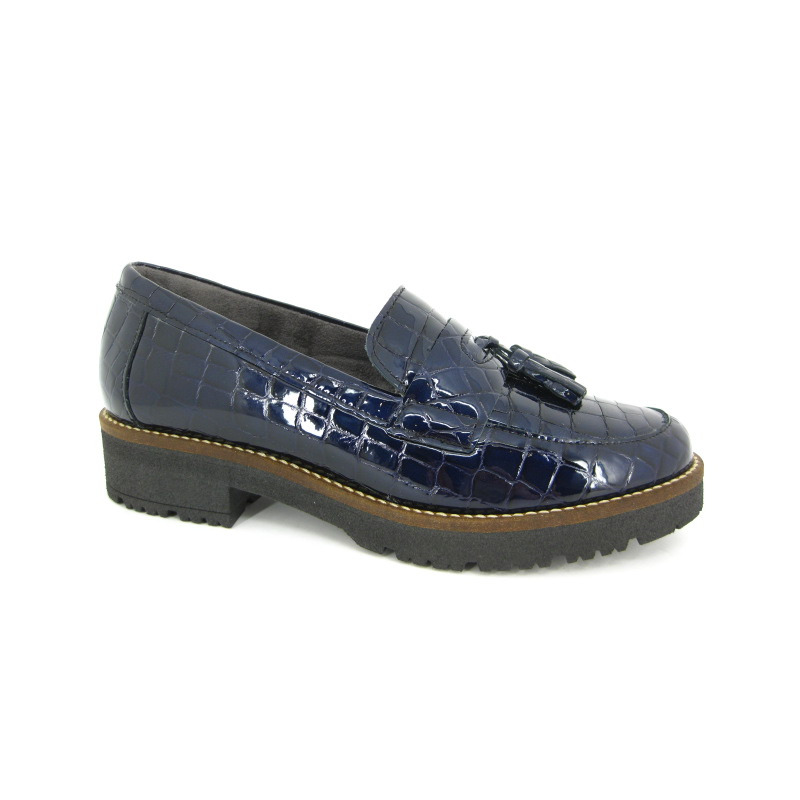 Pitillos Moccassin Blauw