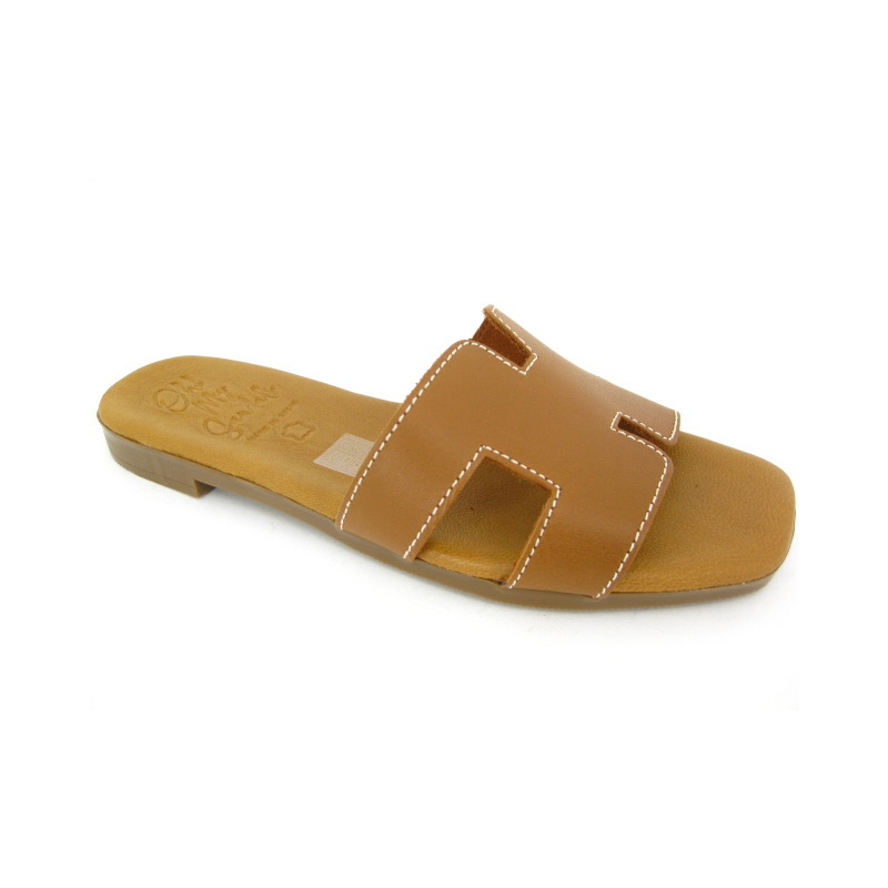 Oh My Sandals Muiltje Cognac